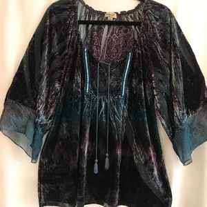 OneWorld Live and Let Live Velvet / Velour NWOT